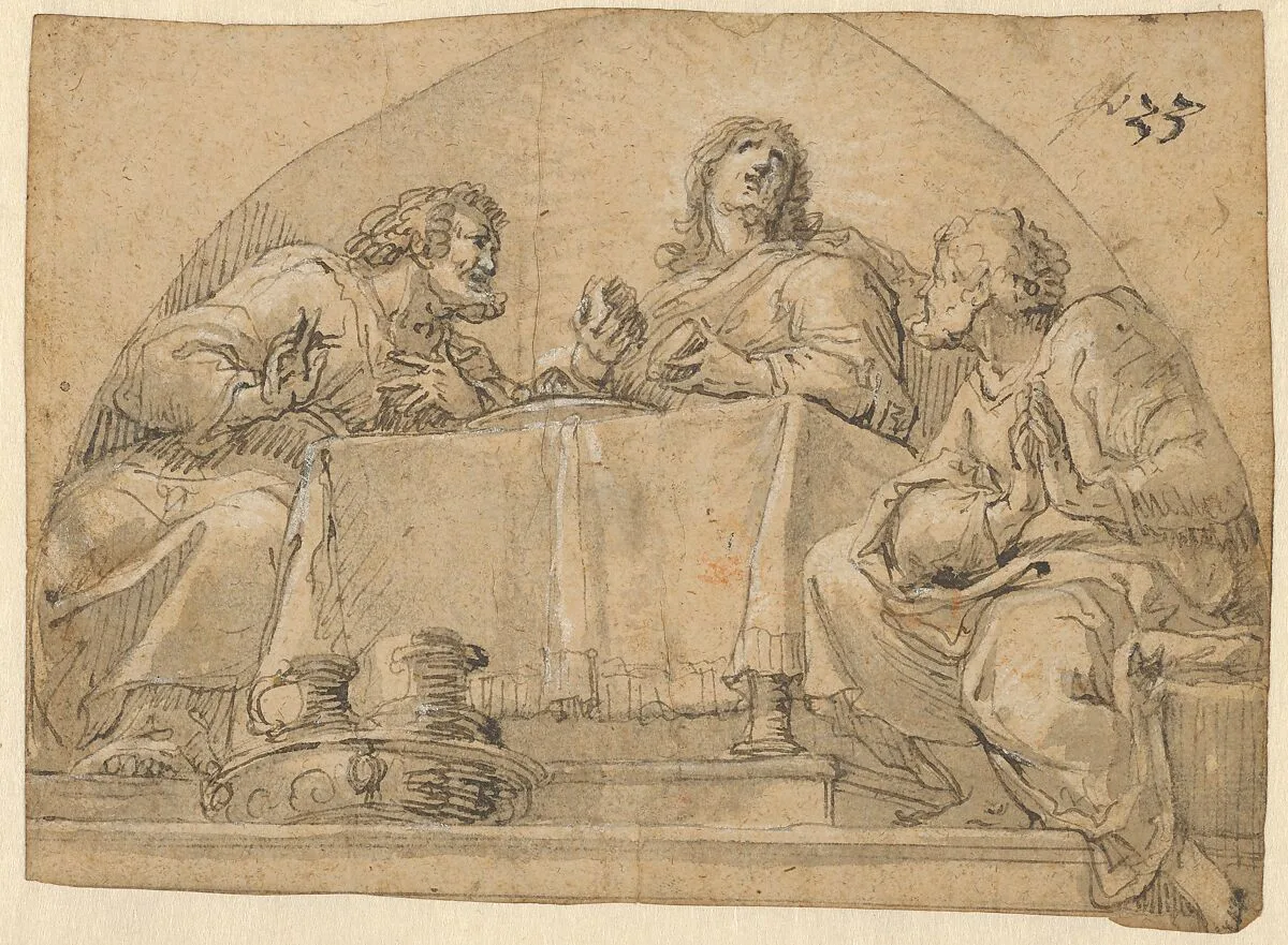 Christ at Emmaus — Hans Georg Asam