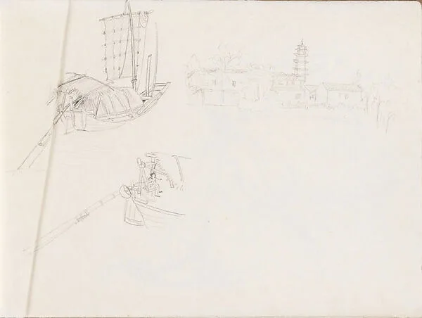 山水花卉寫生稿|Flower, Plant and Landscape Sketches from Life — Xie Zhiliu