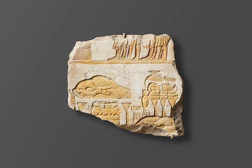 Relief with offerings and bowing officials