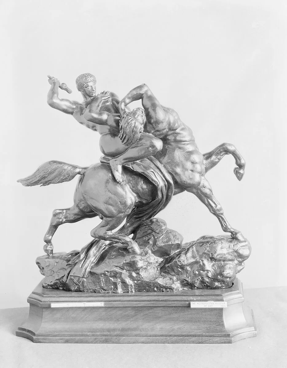 Theseus and the Centaur Bianor — Antoine-Louis Barye