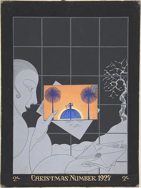 "Riviera": Cover Design for "Harper's Bazar" — Erté (Romain de Tirtoff)