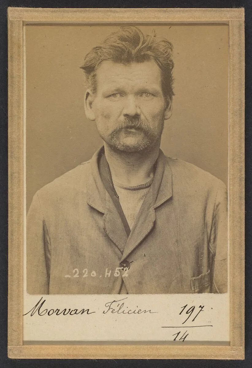 Morvan. Félicien. 45 ans, né le 8/6/49 à Kerity (Côte du Nord). Menuisier. Anarchiste. 2/7/94. — Alphonse Bertillon