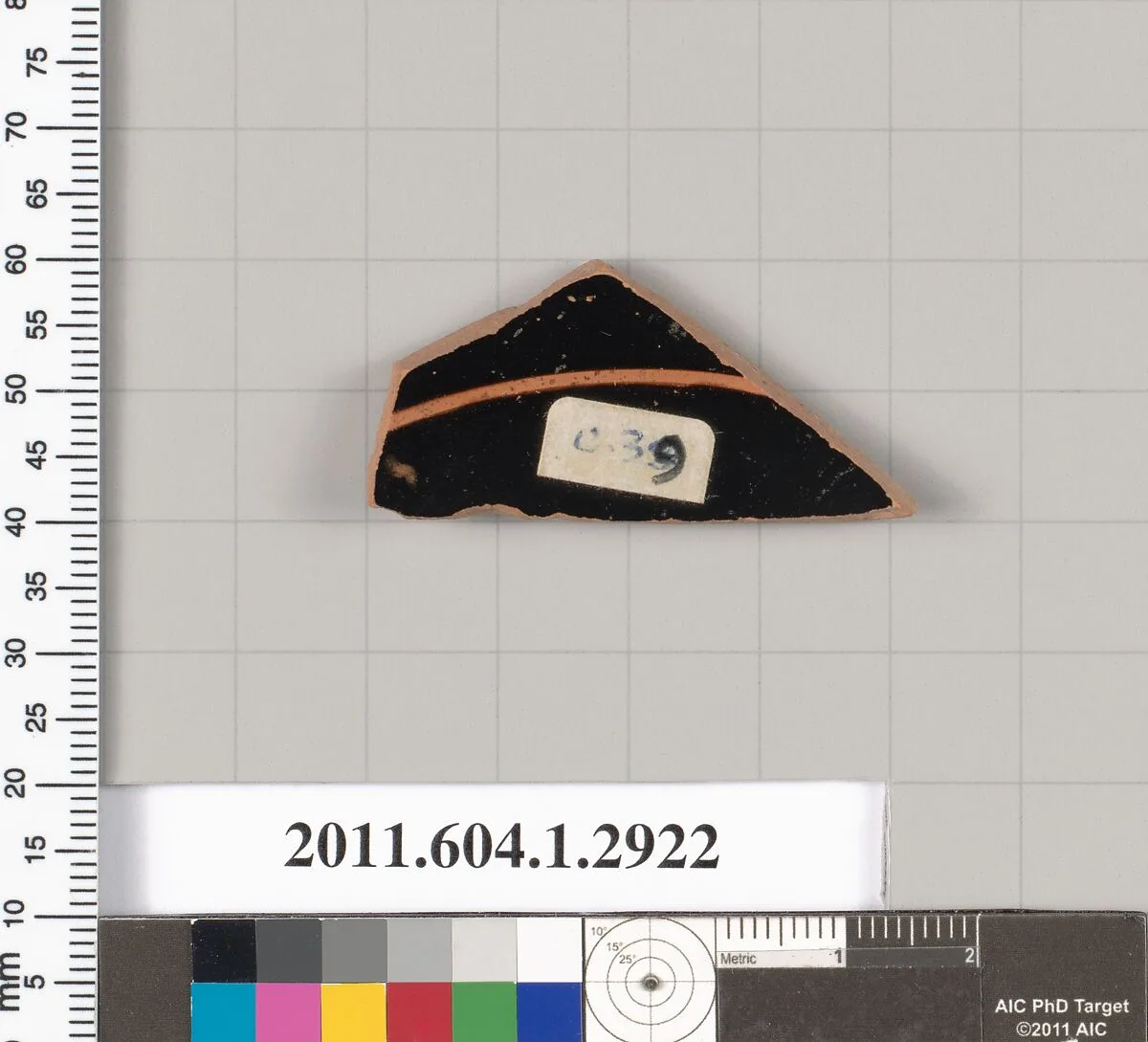 Terracotta fragment of a kylix (drinking cup) — Unknown