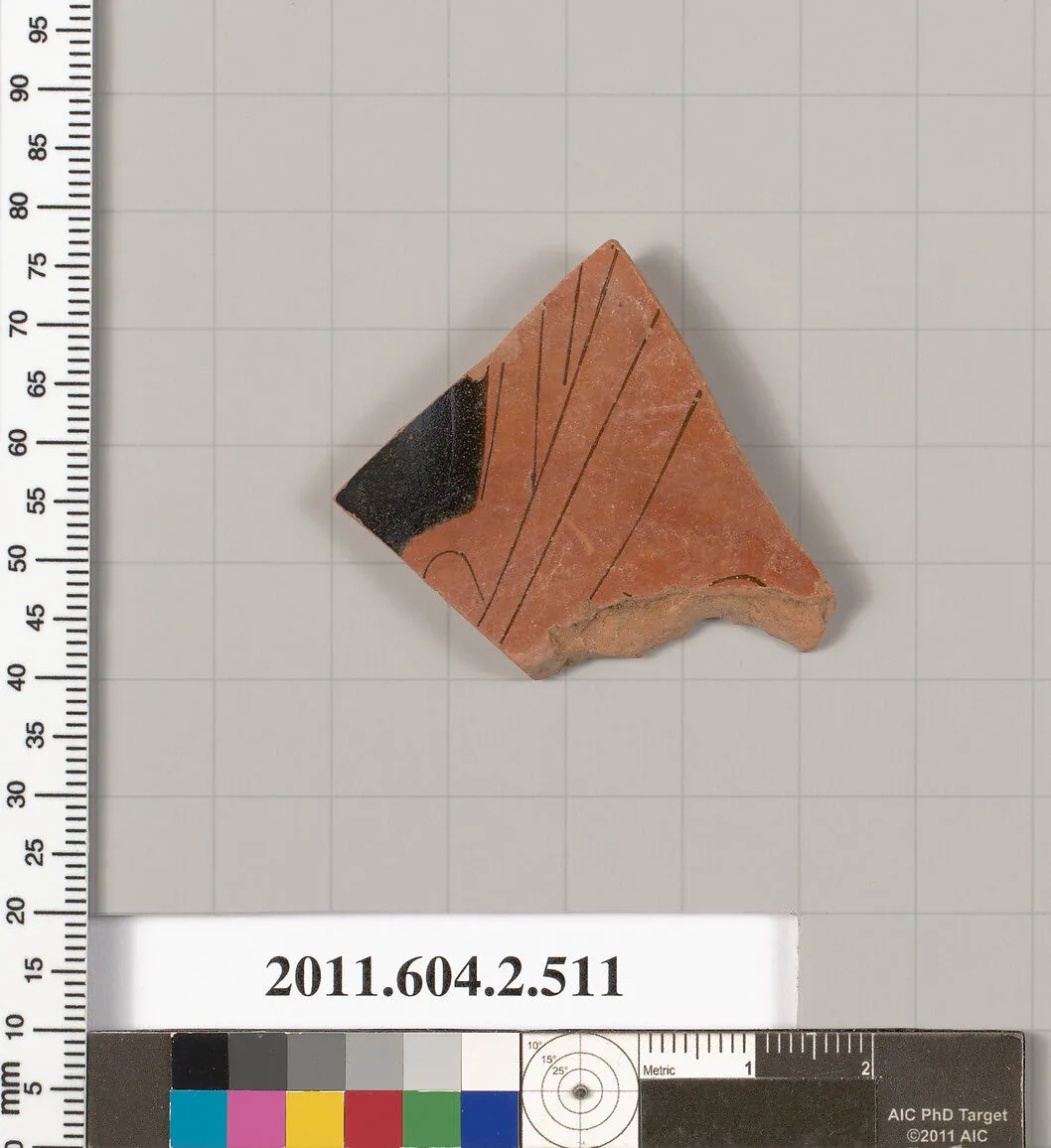 Terracotta fragment of a column-krater (bowl for mixing wine and water) — Unknown