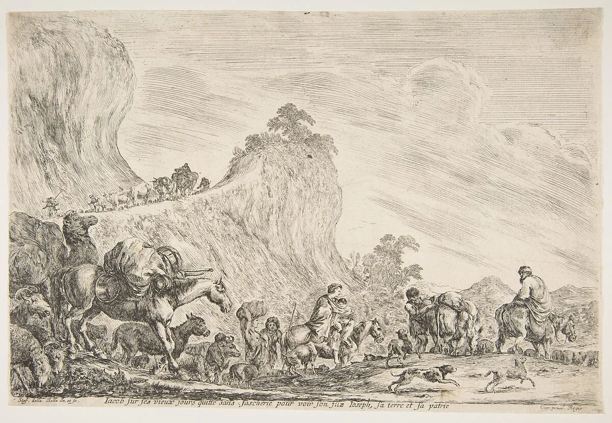 The Voyage of Jacob in Egypt — Stefano della Bella