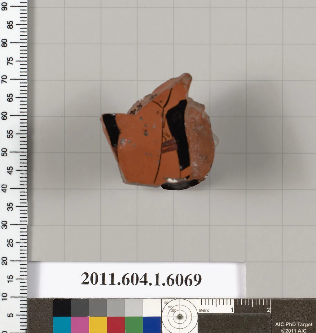 Terracotta fragment of a kylix (drinking cup) — Unknown