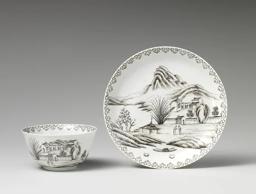 Teabowl and saucer