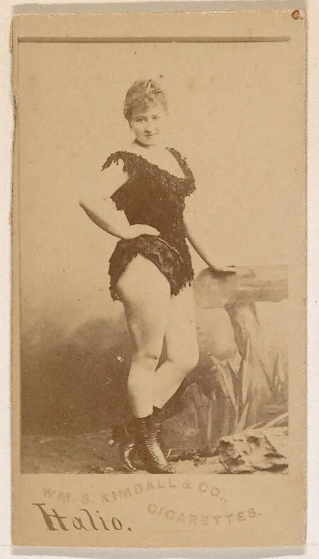 Miss Italio, from the Actresses series (N203) issued by Wm. S. Kimball & Co. — William S. Kimball & Company