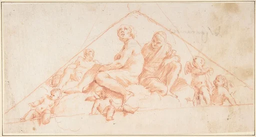 Seated Apostles and Putti