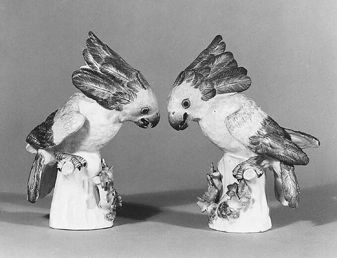 Cockatoo (one of a pair) — Meissen Manufactory|Johann Friedrich Eberlein