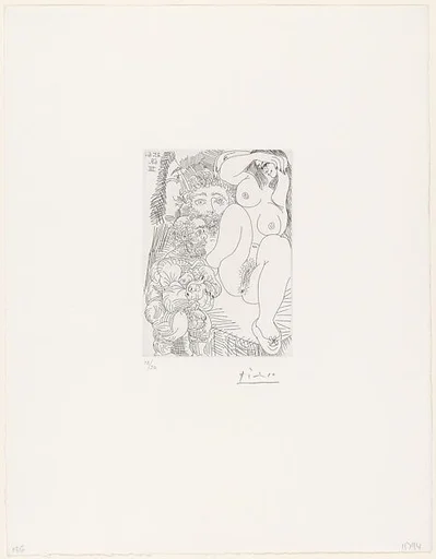 Young Courtesan with a Gentleman, a Sculptor, and an Old Seducer, from 347 Suite