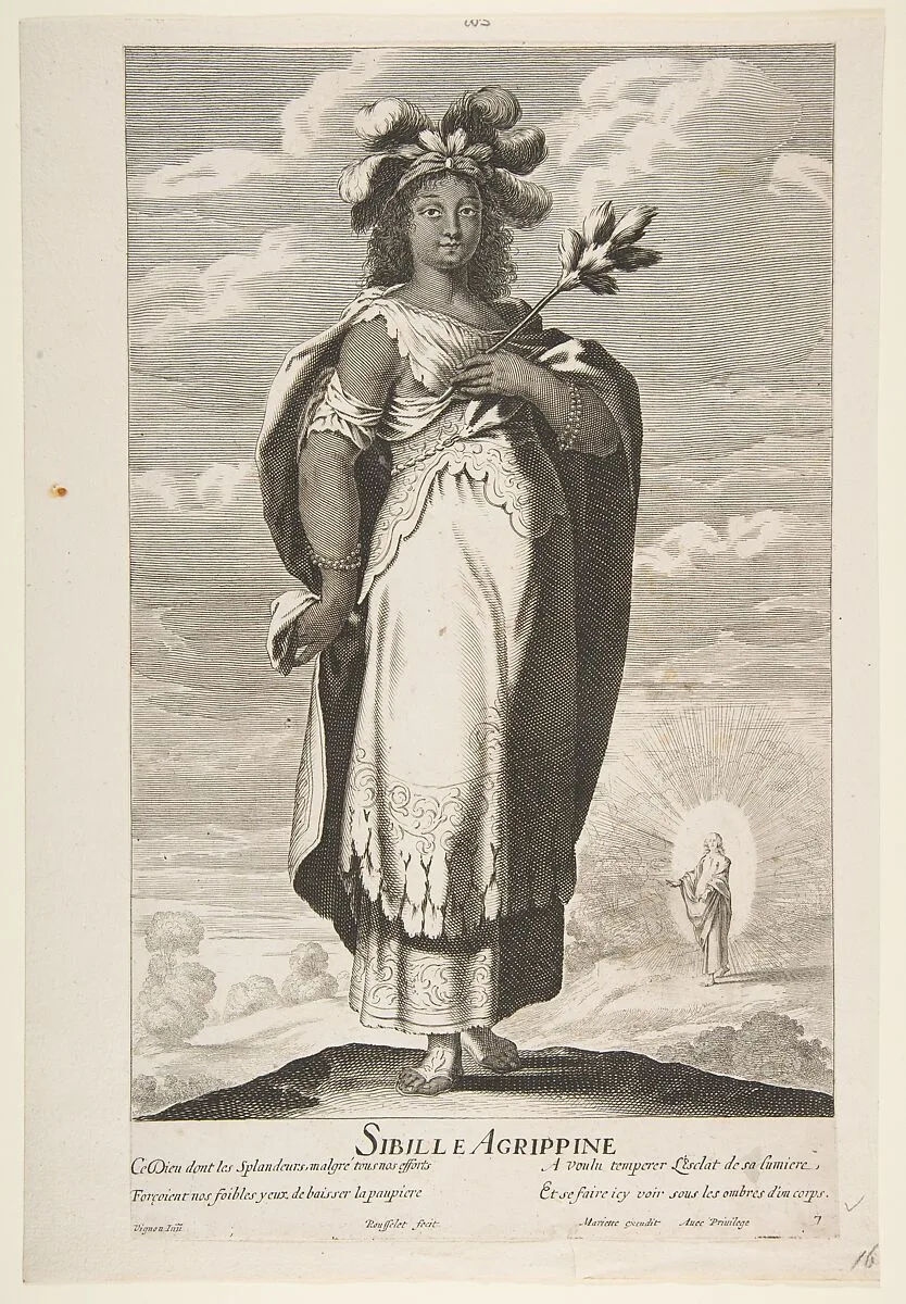 Sibylle Agrippa — Abraham Bosse|Pierre Mariette|Gilles Rousselet|Claude Vignon