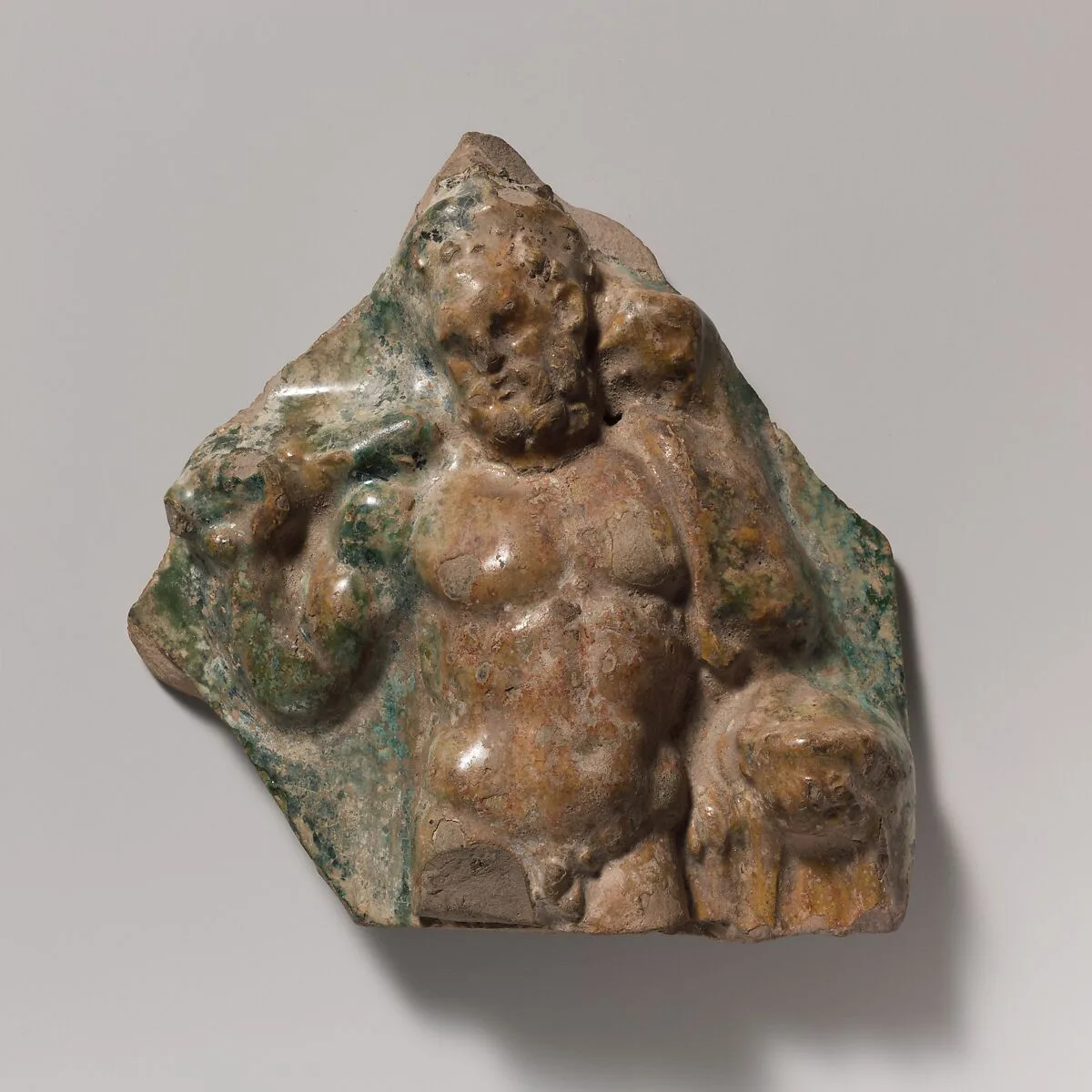 Terracotta vase fragment with figure of Hercules — Unknown