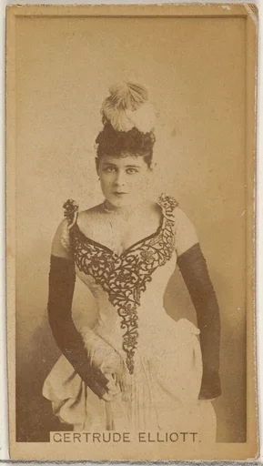 Gertrude Elliott, from the Actors and Actresses series (N45, Type 8) for Virginia Brights Cigarettes