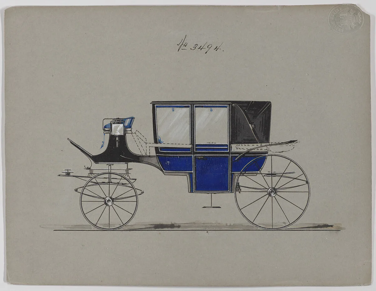 Design for Landau, No. 3494 — Brewster & Co.