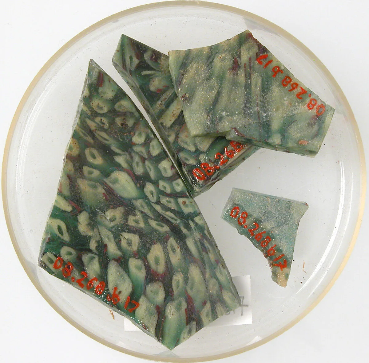Glass Fragments — Unknown