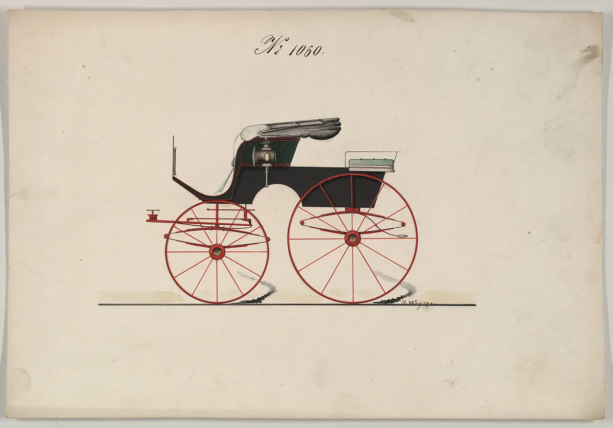 Design for Stanhope Phaeton, no. 1060 — Brewster & Co.