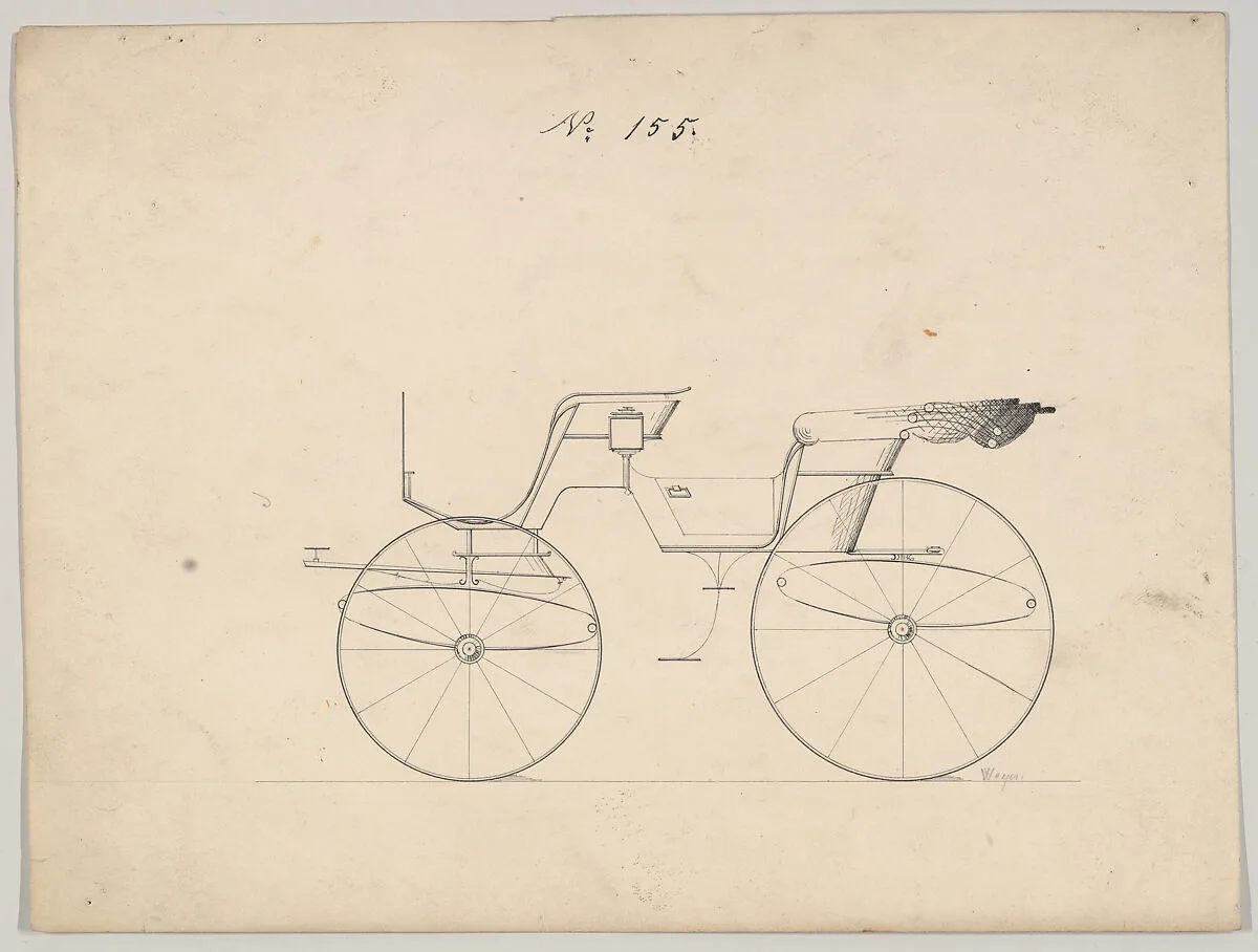 Design for Phaeton, no. 155 — Brewster & Co.|R. Weyers