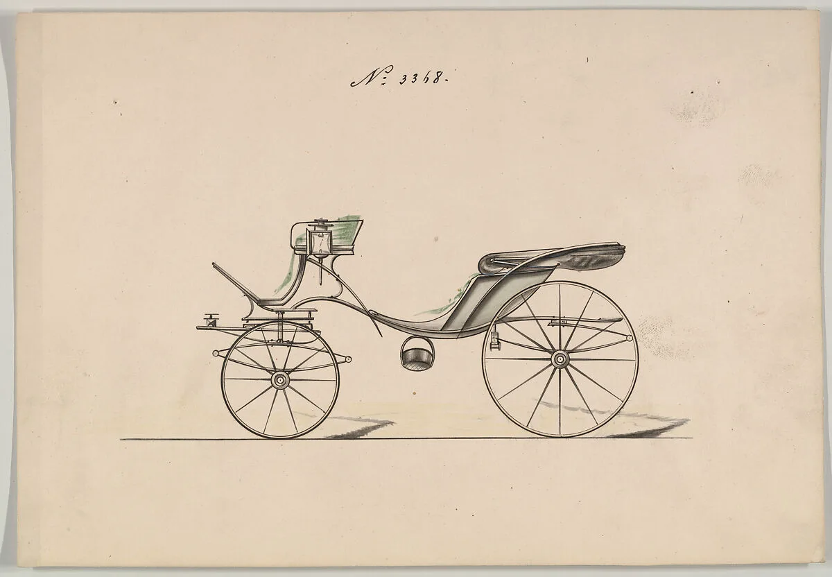 Design for Cabriolet or Victoria, no. 3368 — Brewster & Co.