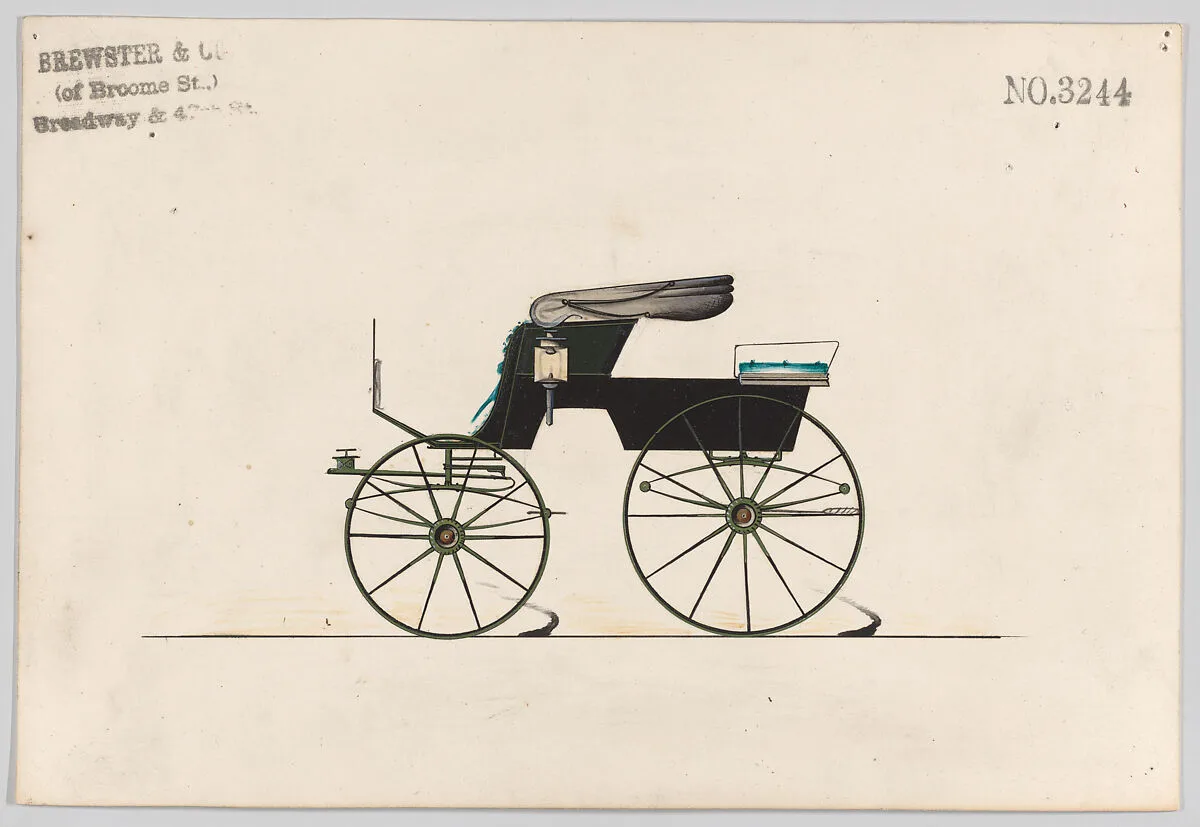 Design for Stanhope Phaeton, no. 3244 — Brewster & Co.