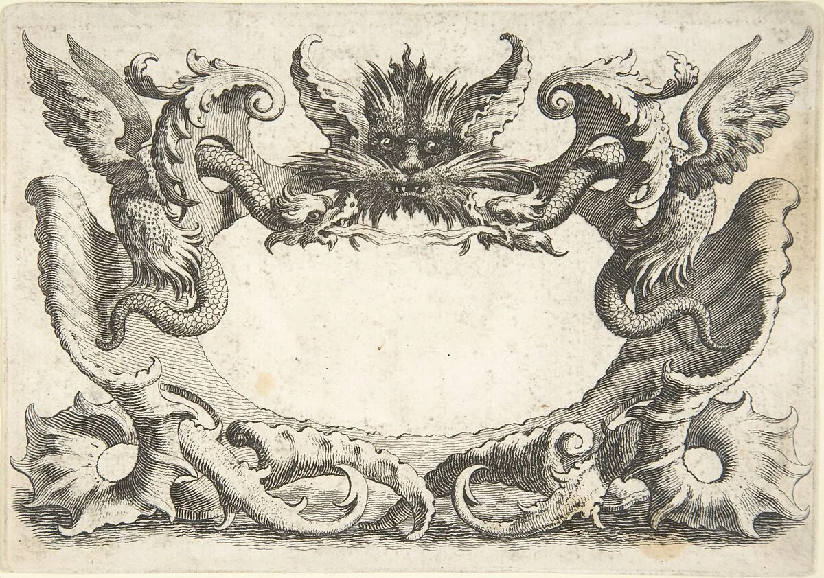 Design for ornamental cartouche — Quentin Pierre Chedel