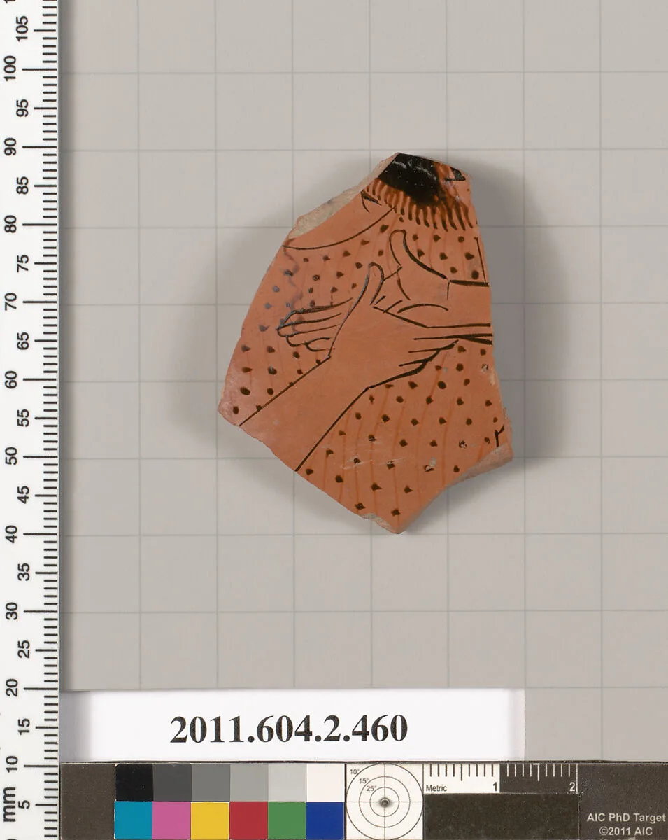 Terracotta fragment of a column-krater (bowl for mixing wine and water) — Unknown