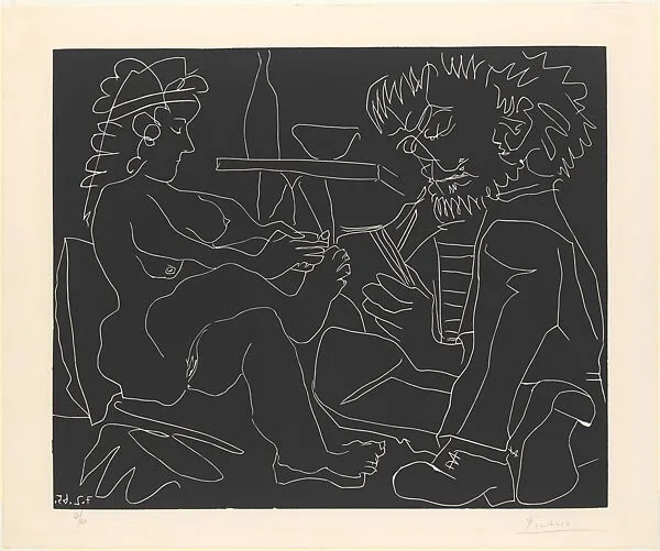 Painter Sketching and Nude Model in a Hat — Pablo Picasso|Hidalgo Arnéra|Galerie Louise Leiris