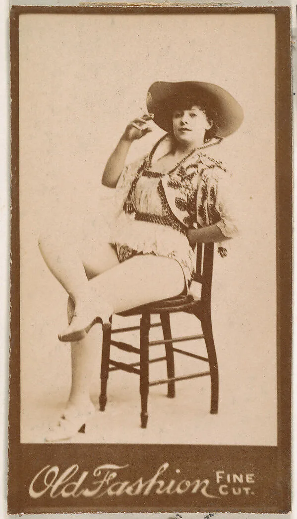Actress wearing wide-brimmed hat, from the Actresses series (N664) promoting Old Fashion Fine Cut Tobacco — Unknown
