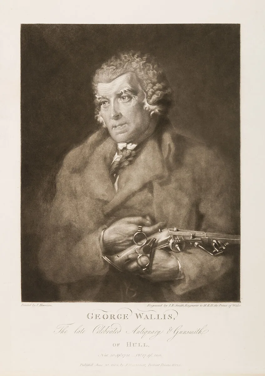 George Wallis, The Late Celebrated Antiquary and Gunsmith of Hull — John Raphael Smith