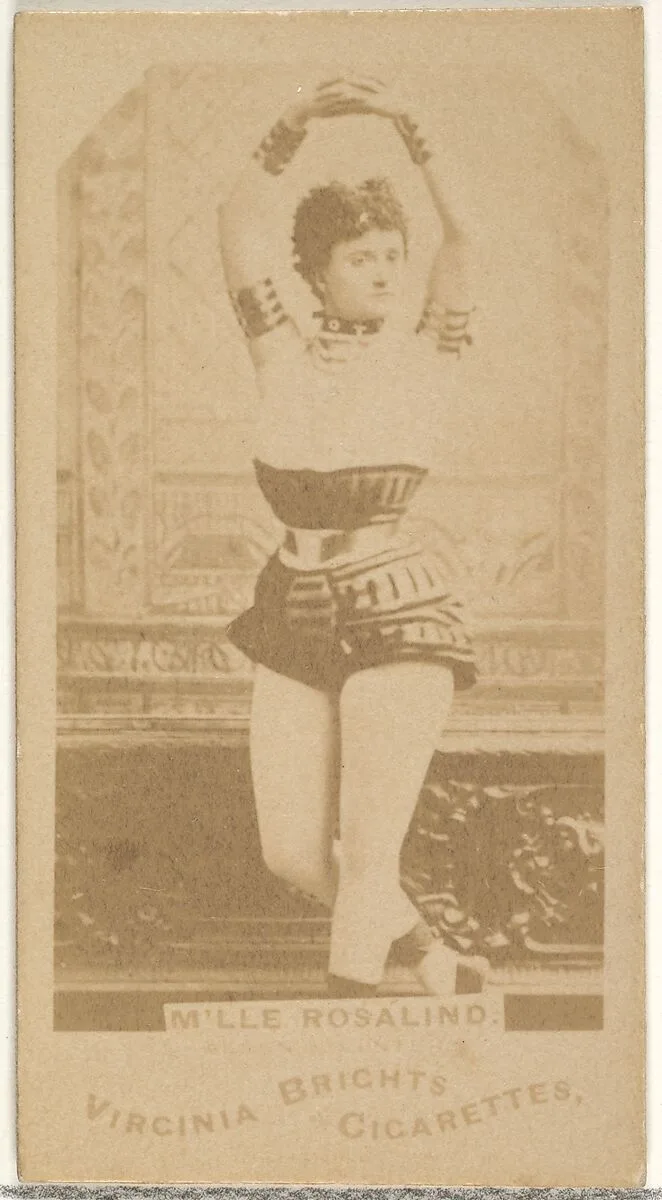 M'lle Rosalind, from the Actors and Actresses series (N45, Type 1) for Virginia Brights Cigarettes — Allen & Ginter