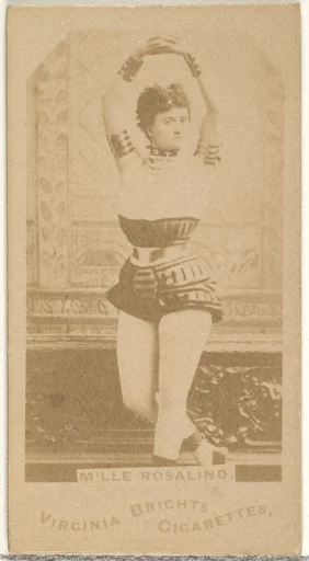 M'lle Rosalind, from the Actors and Actresses series (N45, Type 1) for Virginia Brights Cigarettes