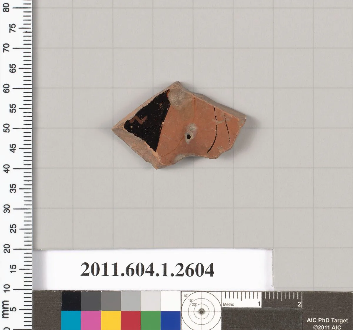Terracotta fragment of a kylix (drinking cup) — Unknown