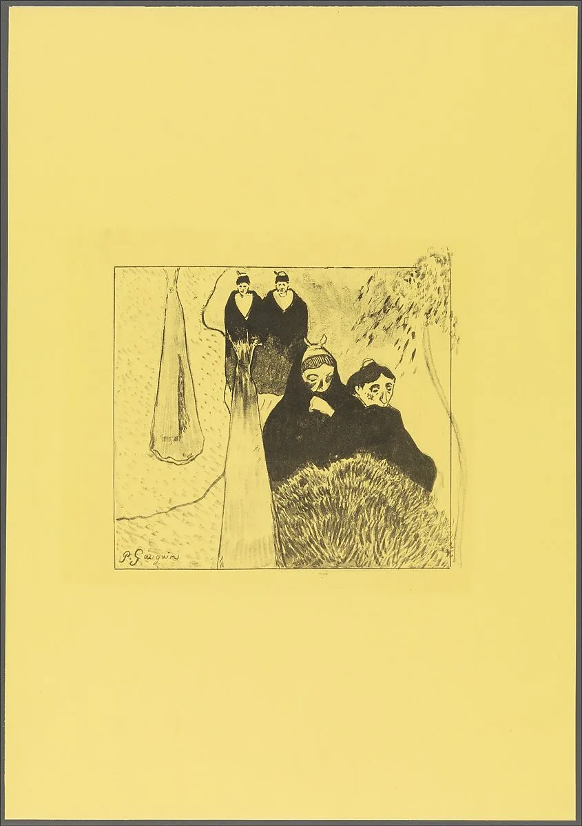 Old Women of Arles, from the Volpini Suite: Dessins lithographiques — Paul Gauguin