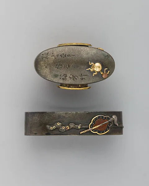 Sword-Hilt Collar and Pommel (Fuchigashira) — Unknown