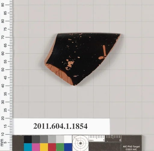 Terracotta rim fragment of a kylix (drinking cup)