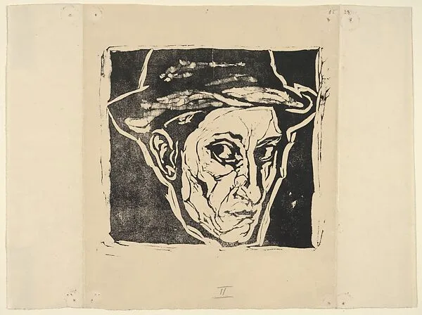 Self-Portrait with Hat II — Josef Albers