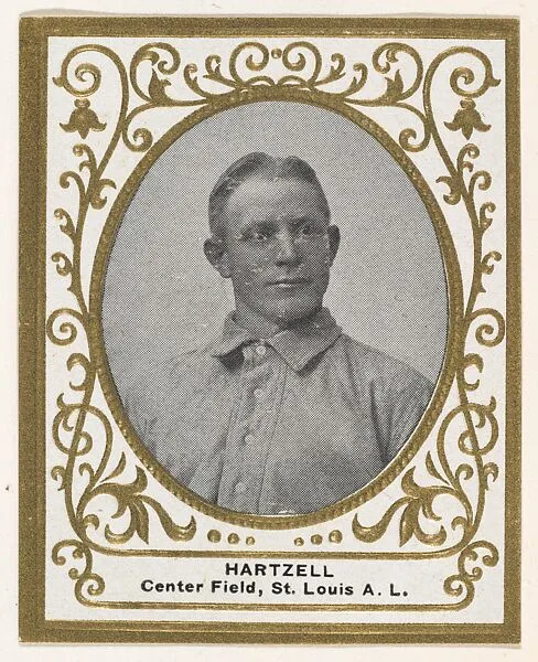Hartzell, Center Field, St. Louis, American League, from the Baseball Players (Ramlys) series (T204) issued by the Mentor Company to promote Ramly and T.T.T. Turkish Cigarettes — Mentor Company, Boston|Carl Homer Studios, Boston
