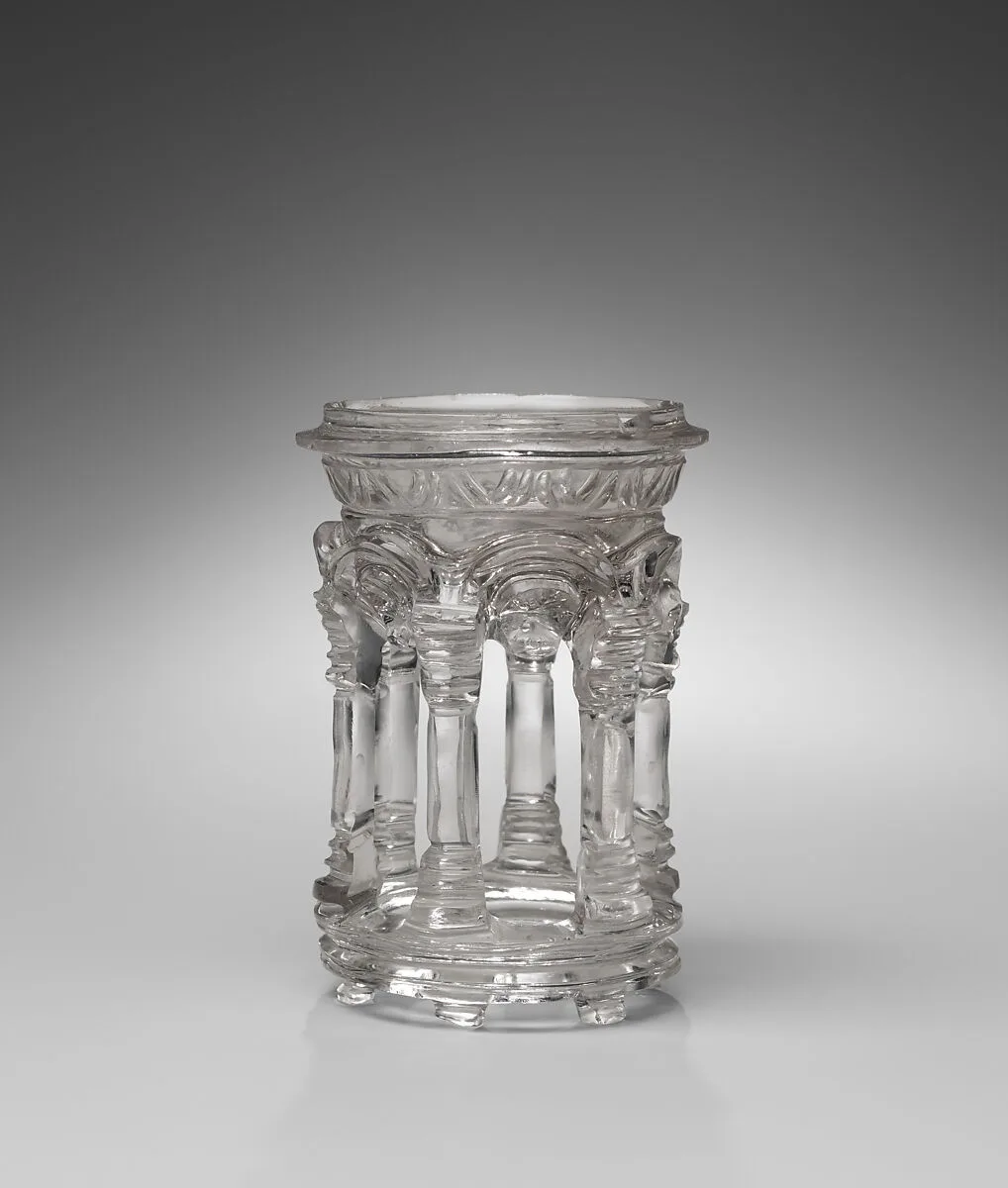 Rock Crystal Dish in the Form of a Temple — Unknown