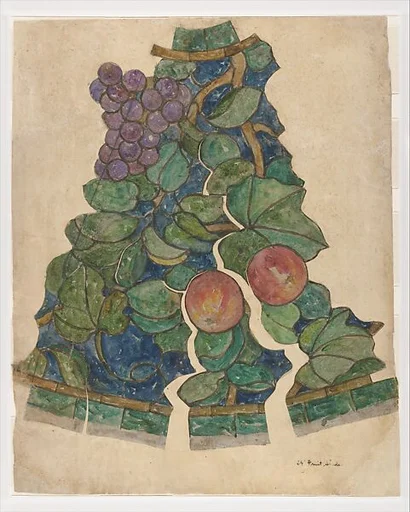 Working drawing for "Fruit" shade