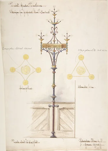 Designs for Nave Standards, St. Jude's Southsea
