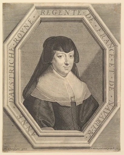 Anne d'Autriche, reine de France, en habit de deuil