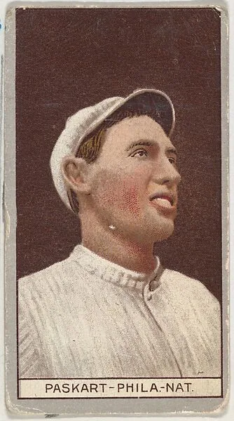 George Paskert, Philadelphia, National League, from the Brown Background series (T207) for the American Tobacco Company — American Tobacco Company