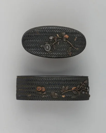 Sword-Hilt Collar and Pommel (Fuchigashira)