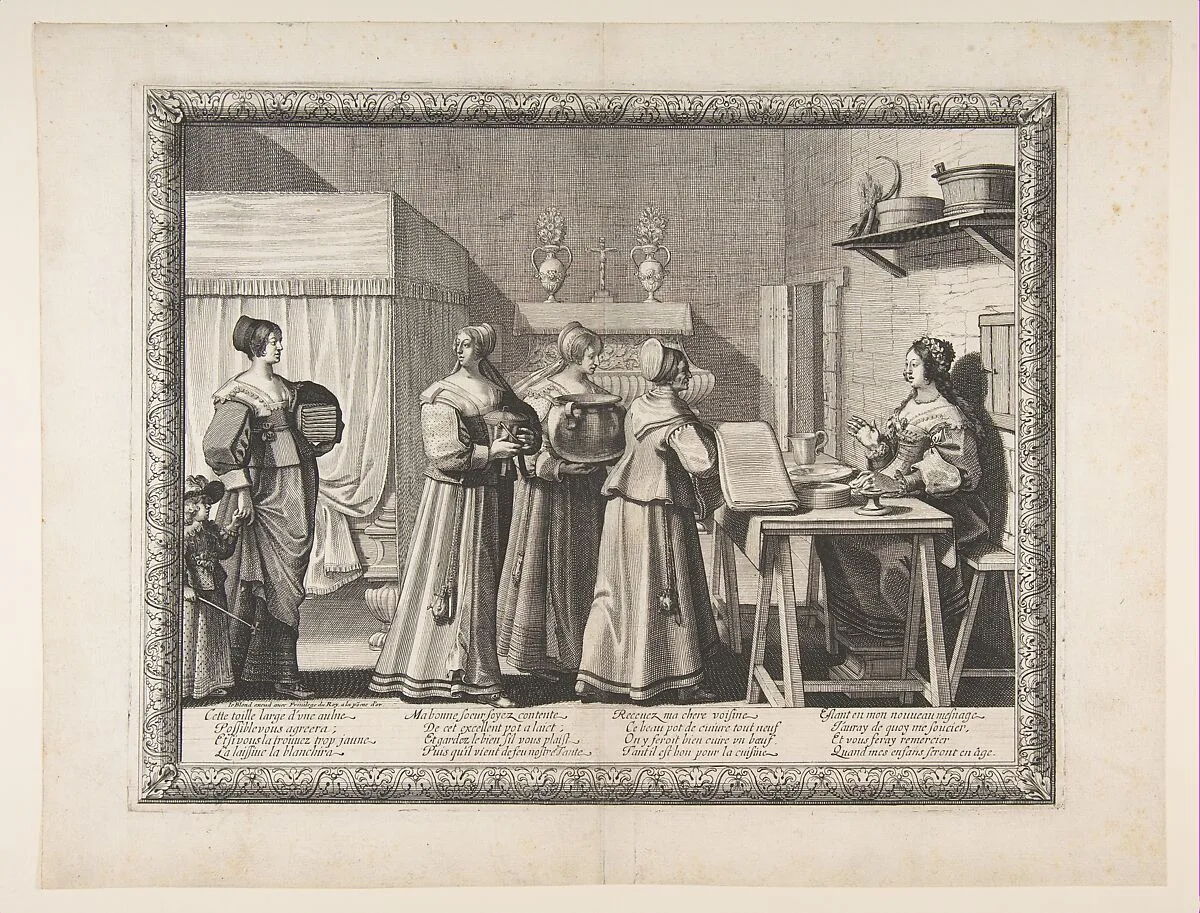 Presents Offered to the Bride — Abraham Bosse|Jean I Leblond