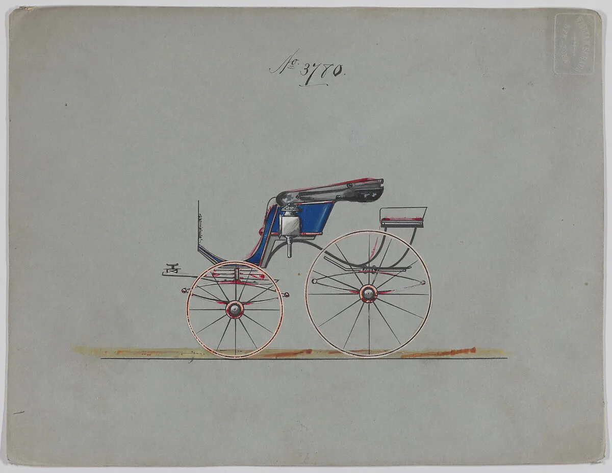 Design for Pony Phaeton, no. 3780 — Brewster & Co.