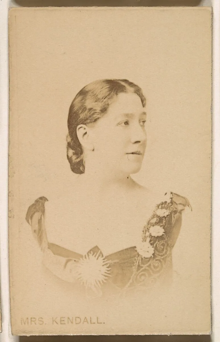 Mrs. Kendall, from the Actresses series (N246), Type 1, issued by Kinney Brothers to promote Sporting Extra Cigarettes — Kinney Brothers Tobacco Company