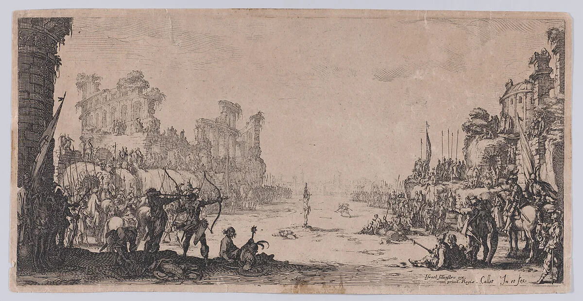 Le Martyre de St. Sébastien (The Martyrdom of St. Sebastian) — Jacques Callot|Israel Silvestre
