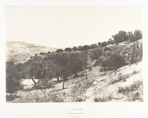 Jérusalem, Vue générale de la Vallée de Hinnom