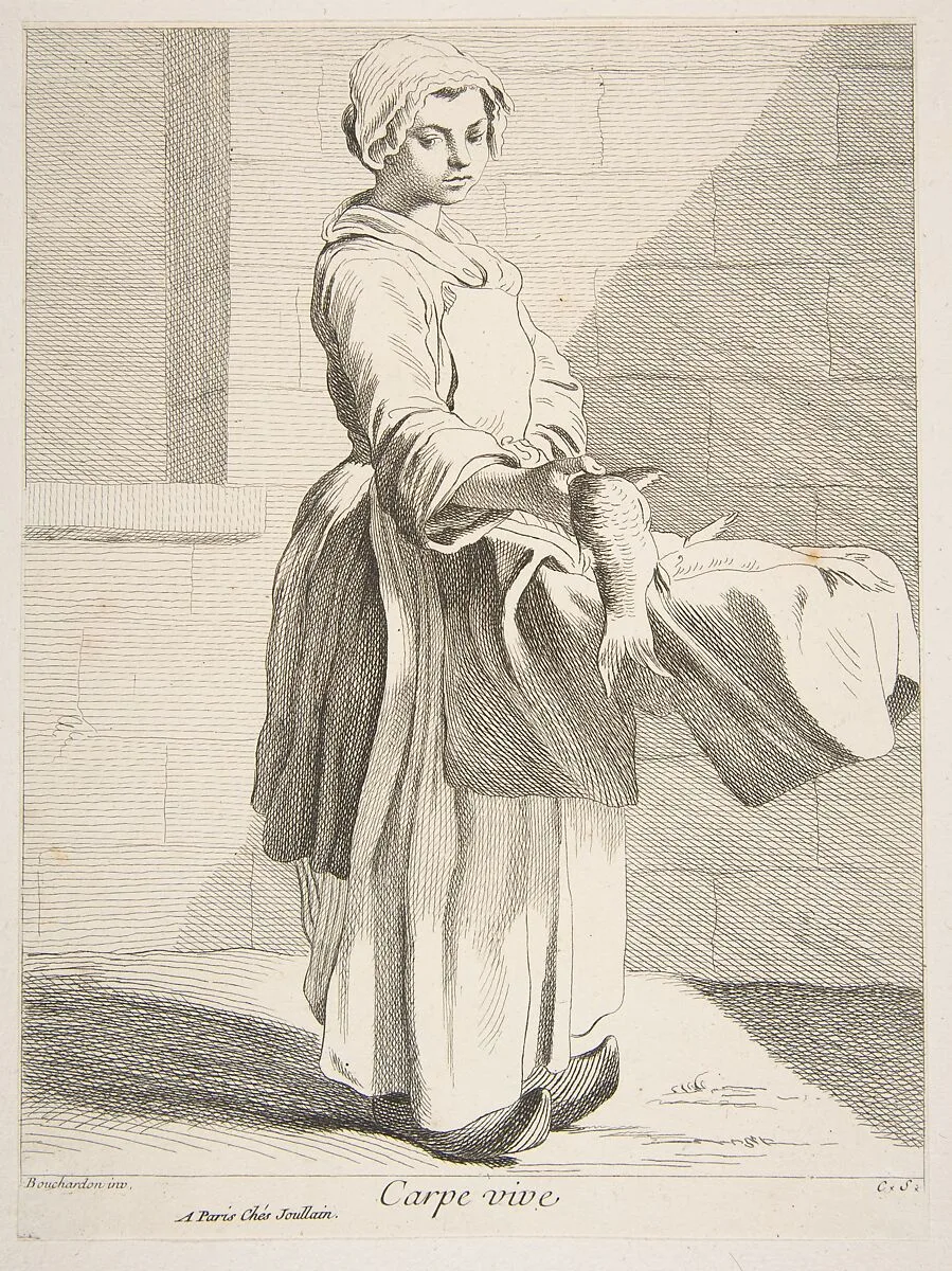 Fish Vendor — François Joullain|Edme Bouchardon|Anne Claude Philippe de Tubières, comte de Caylus