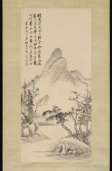 清 翁同龢 水墨山水 軸|Landscape — Weng Tonghe
